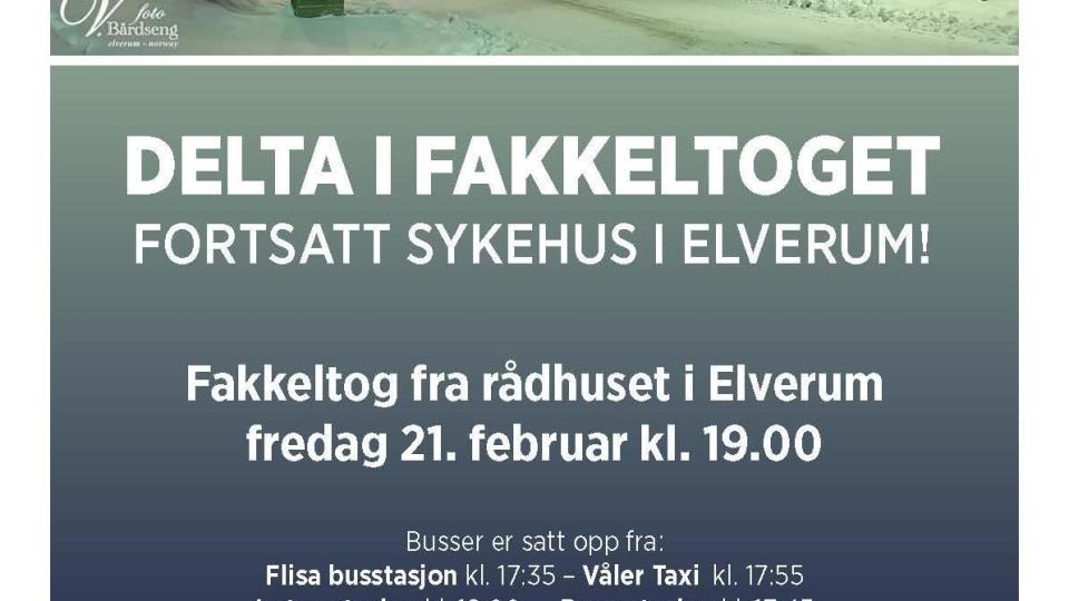 Lenke til artikkel: Samlet politisk enighet om støtte til Elverum sjukehus
