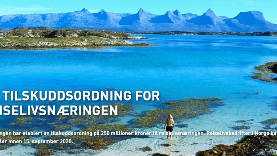 Lenke til artikkel: Ny tilskuddsordning for reiselivsnæringen fra Innovasjon Norge