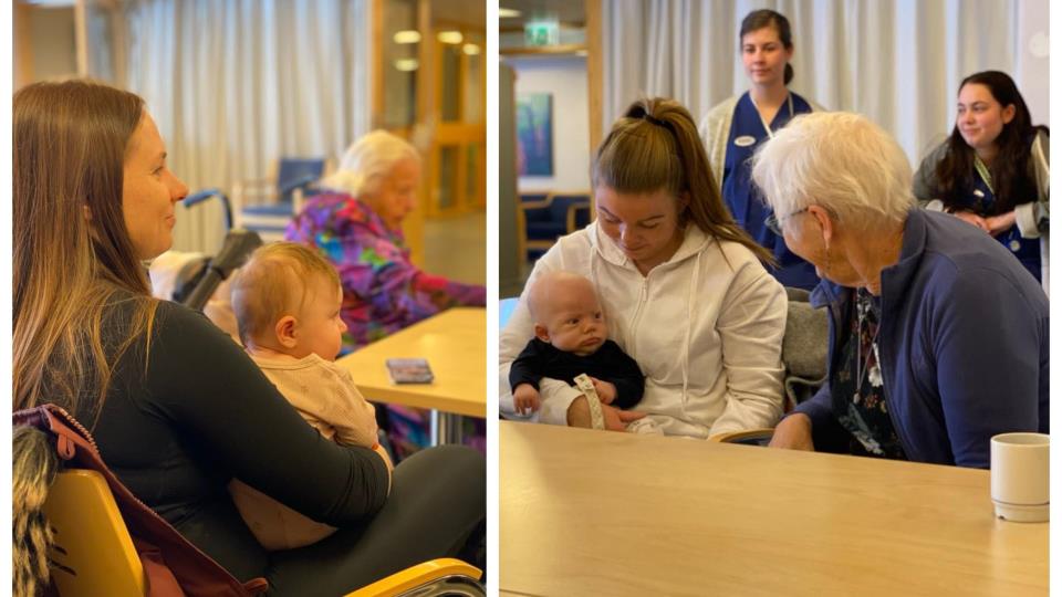 Lenke til artikkel: Babytreff på sykehjemmet 7. juni